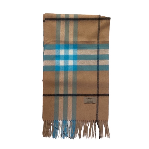 Burberry Multicolor Check Cashmere Scarf - Picture 4 of 5